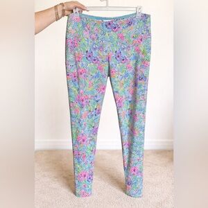 Lilly Pulitzer Luxletic Leggings Amalfi Blue Alligator XXL
